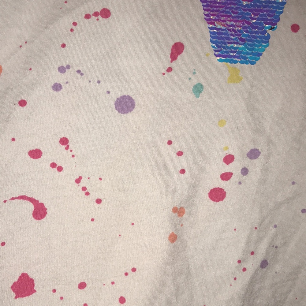 Girls' Place Sequined “LOVE” Tee - Picture 5 of 9